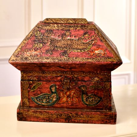 Handmade Premium Wooden Storage Box for Decoration